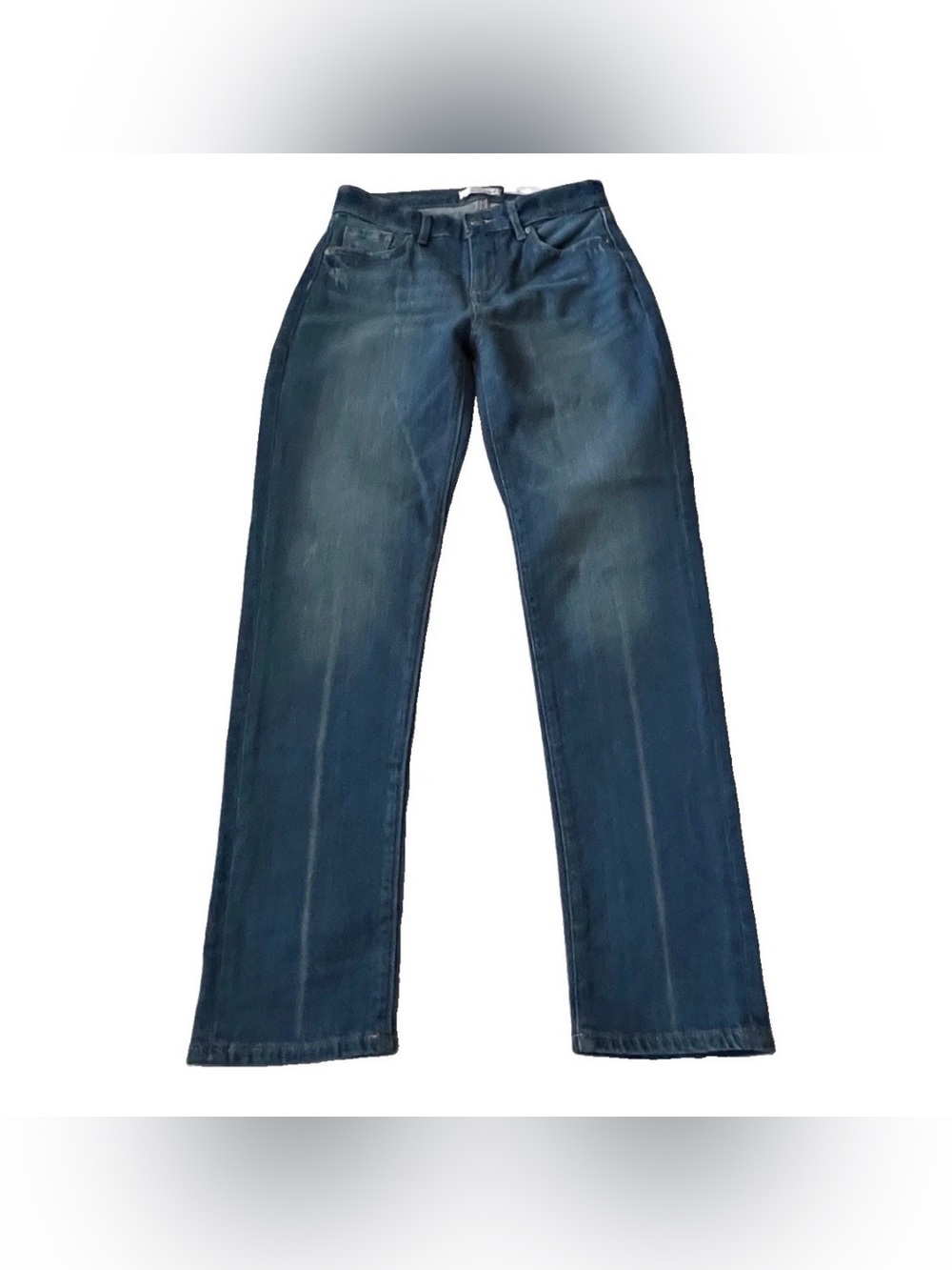 Loft The Girlfriend Mid Rise Straight Stretch Blue Jeans Women's Size 24P NWT